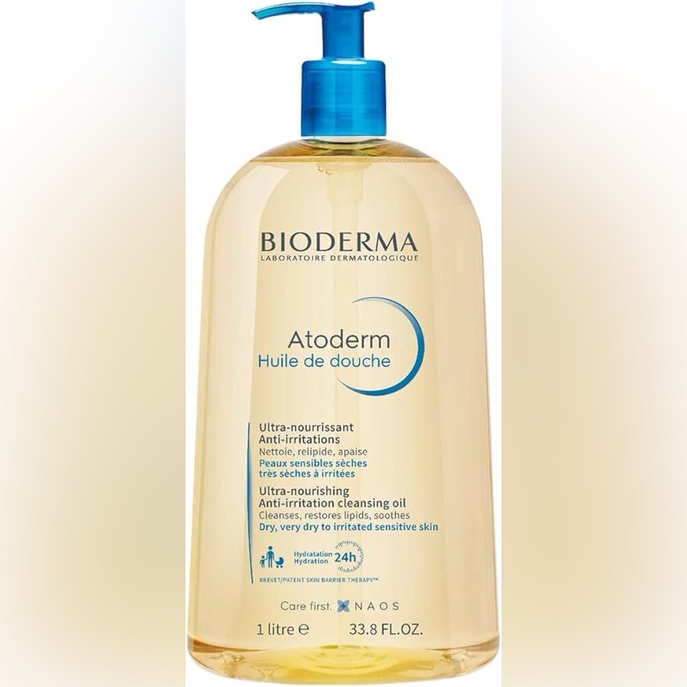Brand New, Bioderma Atoderm Body Cleansing Oil 1 Liter